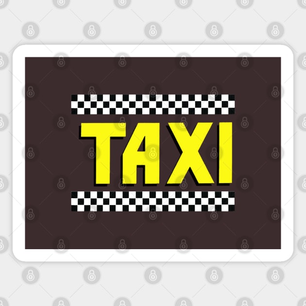 TAXI Magnet by offsetvinylfilm